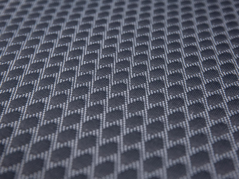 Stickat madrasstyg i jacquard polyester